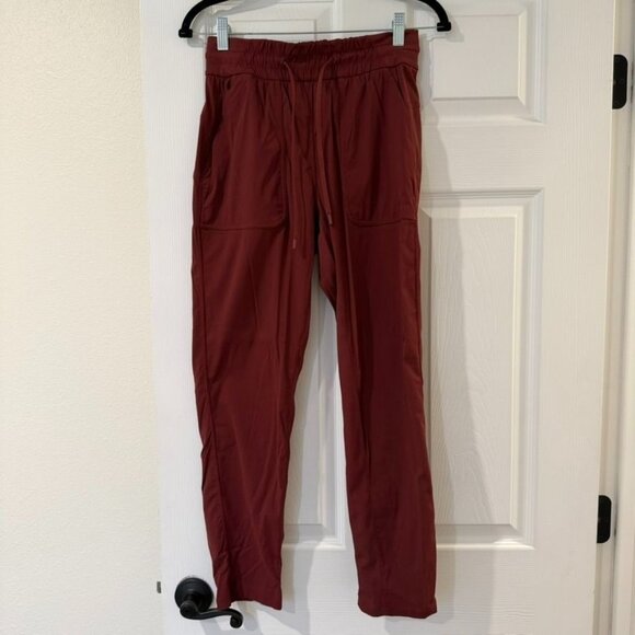 Lululemon Red Merlot Dance Studio Jogger Pants Size 4 - Picture 4 of 7